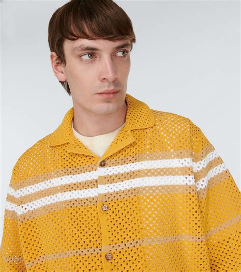 burberry icon stripe pointelle knit shirt|Burberry Men's Icon Stripe Pointelle Knit Polo Shirt.